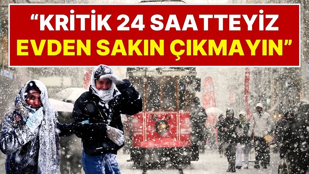 Orhan Şen’den İstanbul’da Olanlara Kar Yağışı Uyarısı: “Kritik 24 Saatteyiz, Dışarı Çıkmayın, Evde Oturun”