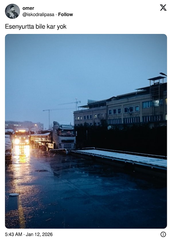 Megakentin farklı ilçelerinden de hayal kırıklığı dolu paylaşımlar geldi.