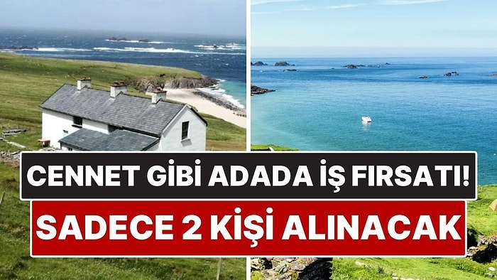 Cennet Gibi Adada Eşsiz İş Fırsatı! Sadece 2 Kişi Aranıyor