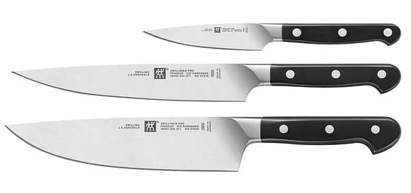 Mutfakta Alman disiplini: Zwilling 3 parça bıçak seti!