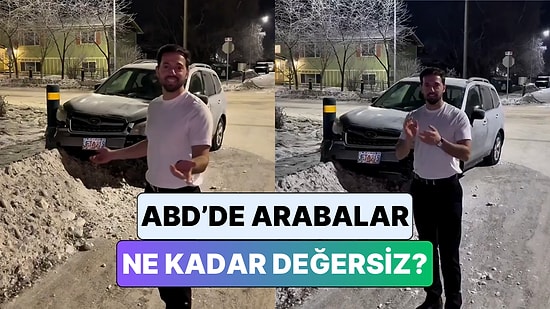Amerika'da Yaşayan Bir Adam Ülkede Arabaların Ne Kadar Değersiz Olduğunu Gösterdi