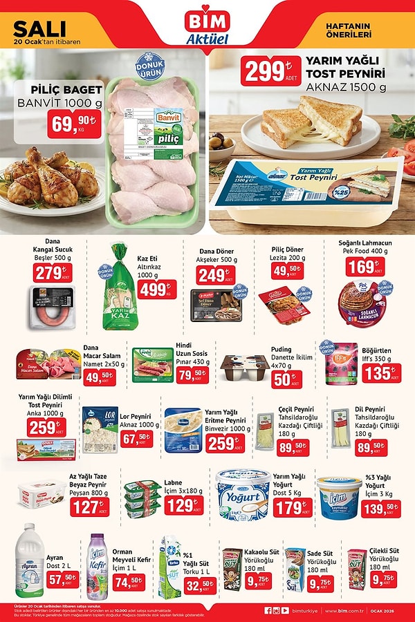 Banvit Piliç Baget 1000 gr 69,90 TL