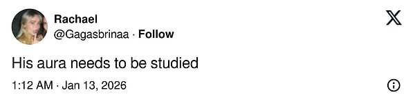 "Aurası üzerine çalışılmalı"