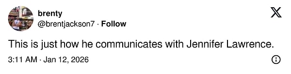 "Jennifer Lawrence'la da böyle konuşuyor"