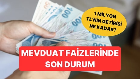 Mevduat Faizlerinde Son Durum: 1 Milyon TL'nin Güncel Aylık Getirisi Ne Kadar?