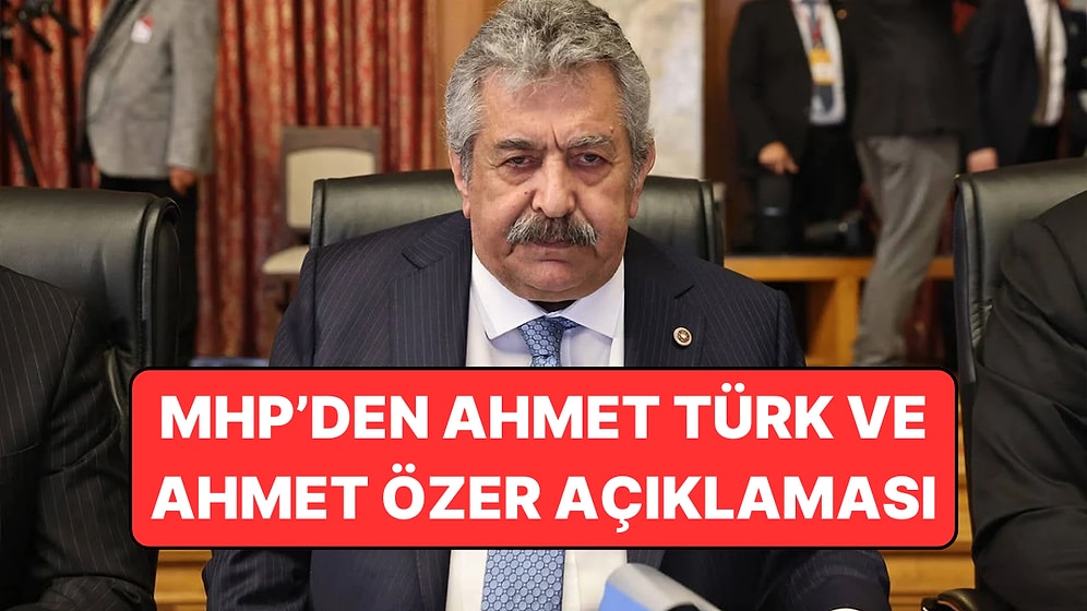 MHP'den Ahmet Türk ve Ahmet Özer Açıklaması: "Göreve İade Edilmeliler"