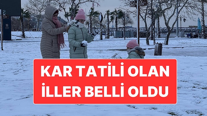 14 Ocak Çarşamba Günü 7 İlde Okullar Tatil Edildi