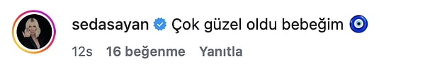 Seda Sayan'dan yorum gecikmedi.
