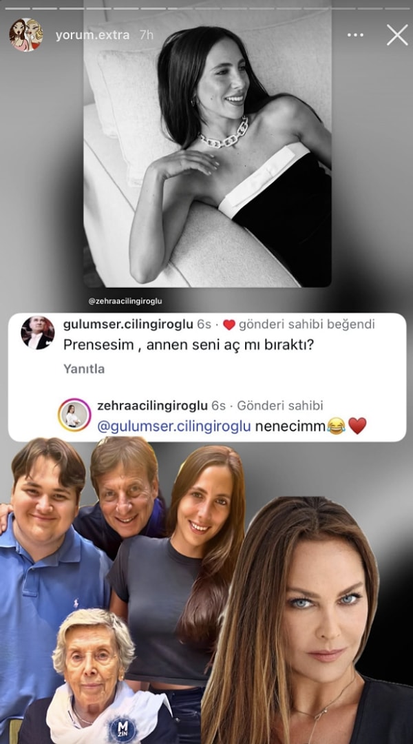 Son olarak Zehra Çilingiroğlu’nun bir paylaşımına gelen yorum ise direkt Hülya Avşar'aydı!