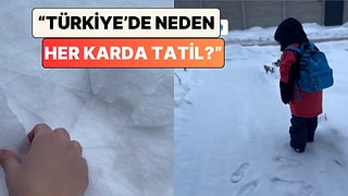 Çekya'da Yaşayan Bir Türk, Çocuğunu Okula Gönderdiği Havayı Paylaştı: "Neden Türkiye'de Tatil?"