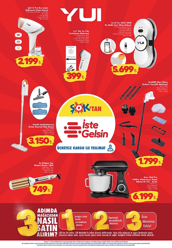 YUI Buz Lazer Epilasyon Cihazı 2.199 TL