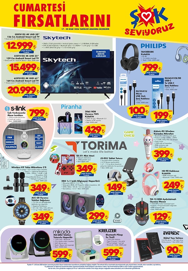 Skytech 50" 4K UHD Android Smart Led Tv 12.999 TL