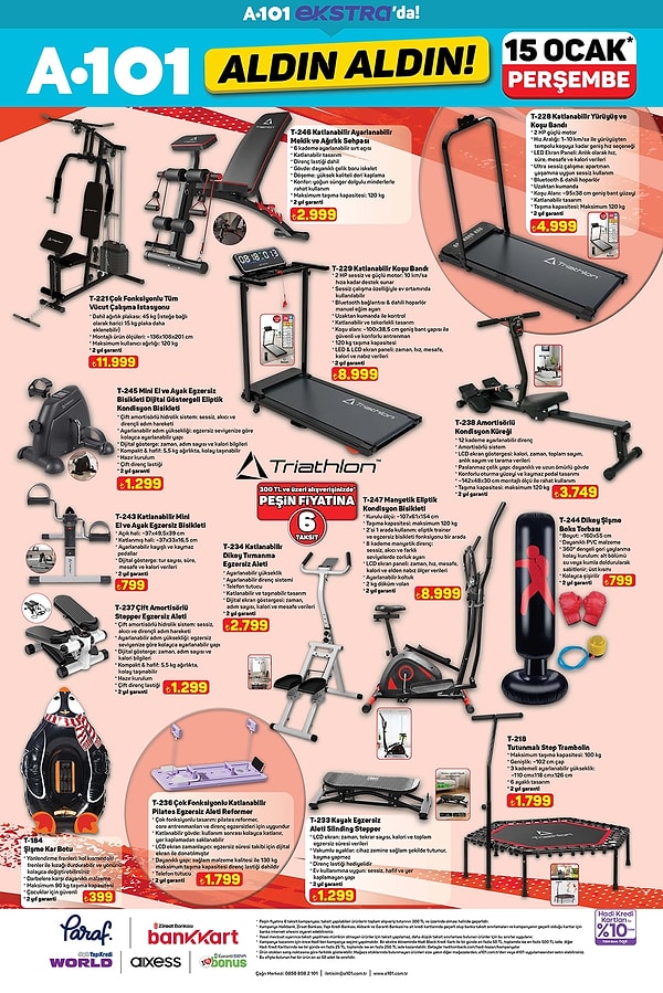 Triathlon Çok Fonksiyonlu Katlanabilir Pilates Egzersiz Aleti 1.799 TL