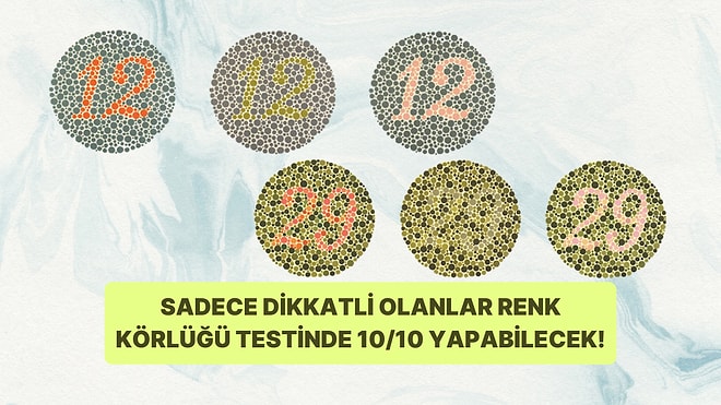Sadece Dikkatli Olanlar Bu Renk Körlüğü Testinde 10/10 Yapabiliyor!
