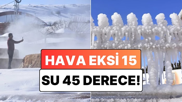 Hava Eksi 15, Su 45 Derece: Sıcakla Soğuk Aynı Karede Buluştu!