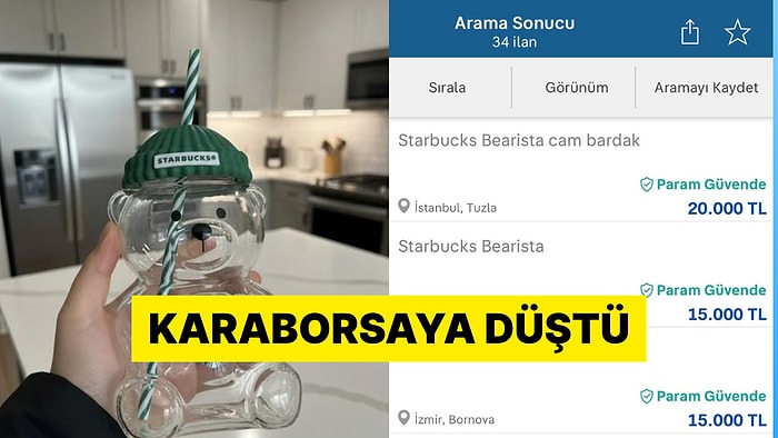 Starbucks'ın Özel Seri Bardakları İlan Sitelerinde 20 Bin Liradan Satışa Çıktı