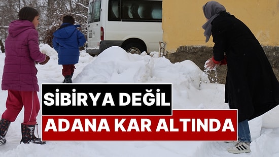 Sibirya Değil Adana: Eksi 20 Derecede Okula Gidiyorlar