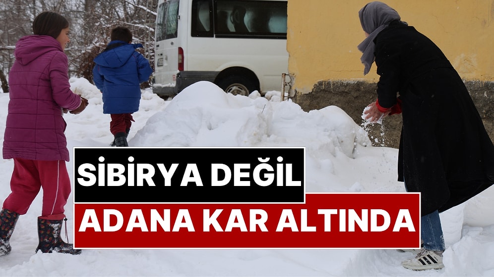 Sibirya Değil Adana: Eksi 20 Derecede Okula Gidiyorlar