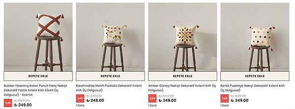 Mutfaktaki oturma alanlarına konfor ve estetik katan dekoratif dokunuşlar.