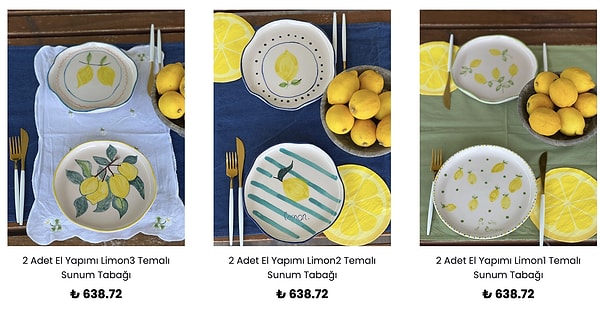 Sofrada fark yaratmak isteyenler için özel tasarım servis ve sunum gereçleri.