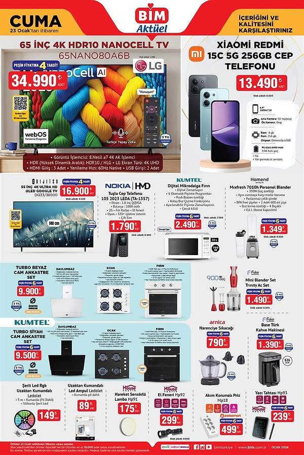 LG 65" 4K HDR10 Nanocell Tv 34.990 TL