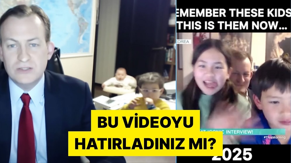 Babalarının Röportajı Sırasında Odaya Dalan Çocuklar Yıllar Sonra Ortaya Çıktı