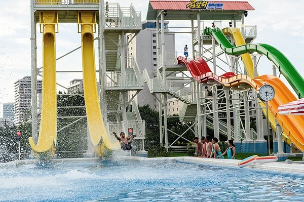 The photographs may resemble ordinary holiday resorts, but the location tells a completely different story.