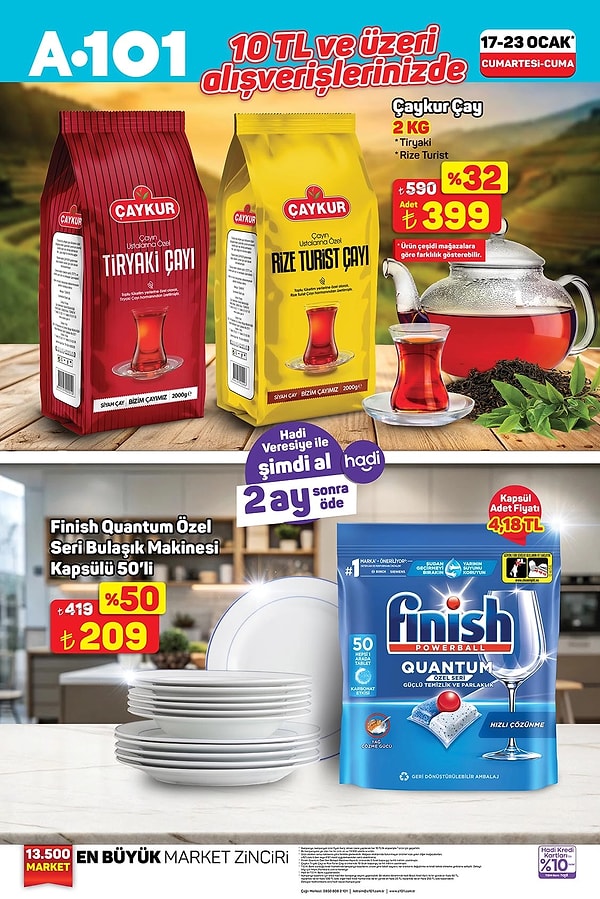 10 TL ve üzeri alışverişlerinizde;