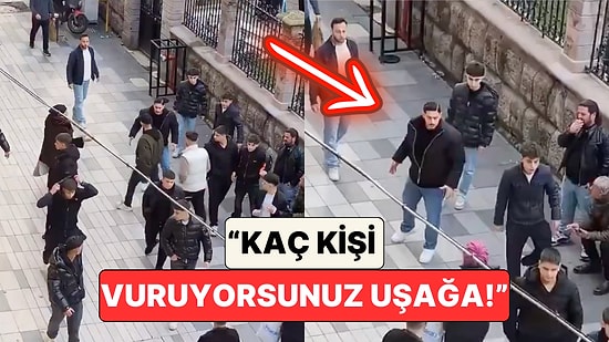 Trabzon'da Bir Adam Tek Başına Bir Gence Saldırmaya Çalışan Gruba Engel Oldu