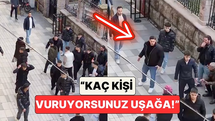 Trabzon'da Bir Adam Tek Başına Bir Gence Saldırmaya Çalışan Gruba Engel Oldu