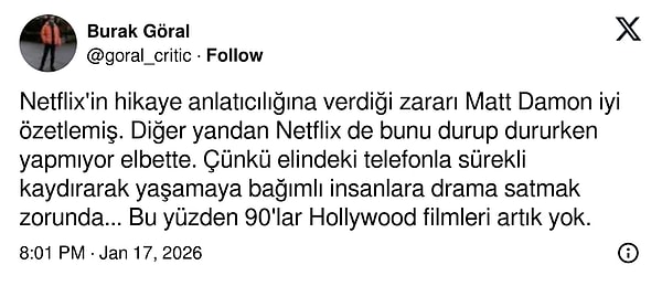 Kullanıcılar da Damon ile hemen hemen yanı ortak noktada buluştu.