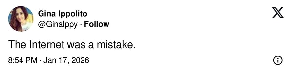 "Internet büyük hataydı"