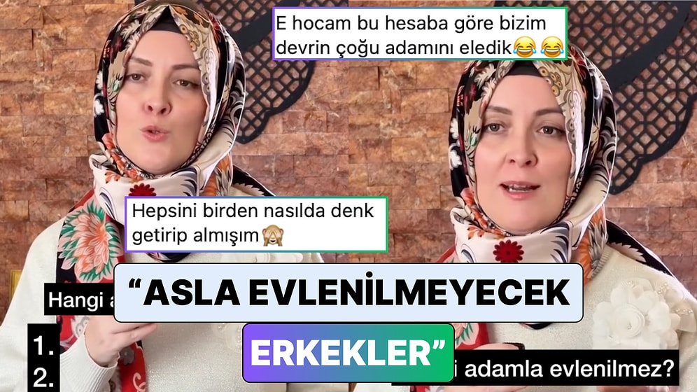 Yine Bir Liste Geldi: Bu Sefer de Hatice Kübra Tongar "Evlenilmeyecek Erkekler" Listesini Açıkladı