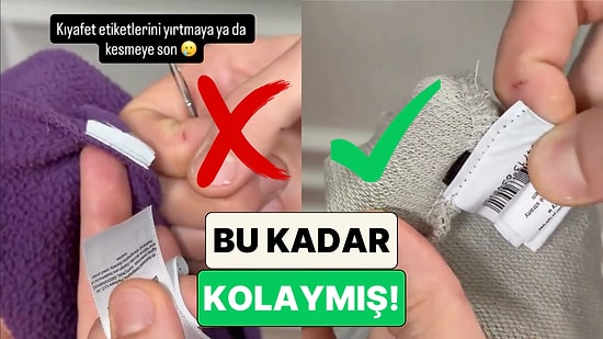 Kaşıntıdan Delirmeye Son: Bir Kadın Kıyafetlerdeki Etiketleri Kusursuz Bir Şekilde Çıkarma Yöntemini Paylaştı
