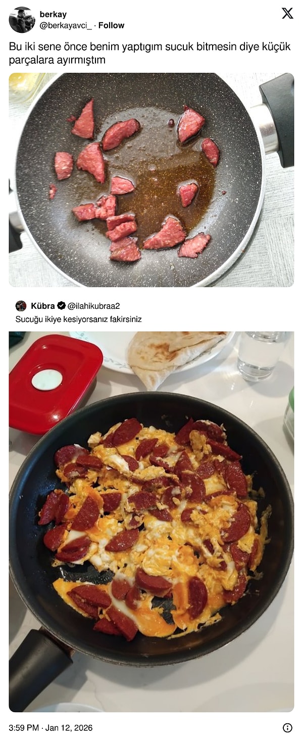 Daha çok sucuk yiyormuş hissi;