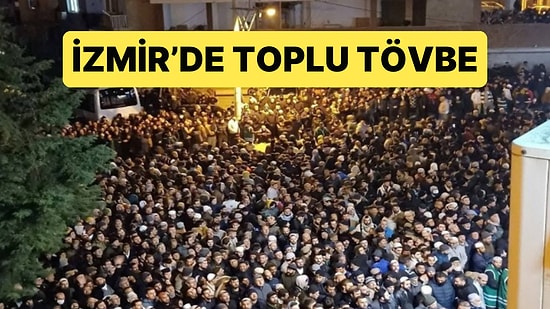 İzmir'de Menzil Şeyhinin Toplu Tövbe Görüntüleri Gündem Oldu