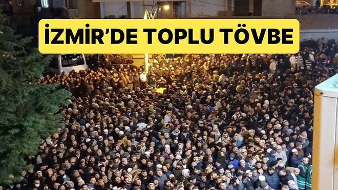 İzmir'de Menzil Şeyhinin Toplu Tövbe Görüntüleri Gündem Oldu