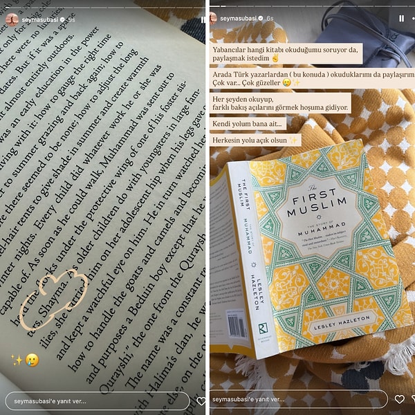 Subaşı, bu sefer de okuduğu kitapla dikkat çekti.