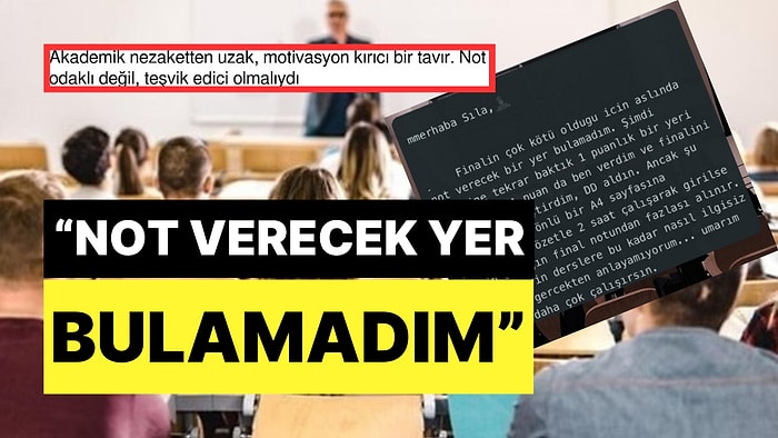 Bir Akademisyenin Öğrencisine Attığı Mesaj Gündem Oldu: "Umarım Daha Çok Çalışırsın"