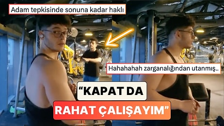 Spor Salonunda Video Çeken Bir Gence Salonda Çalışan Başka Birinden Tepki Geldi: "Kapat da Rahat Çalışayım"