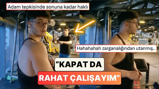 Spor Salonunda Video Çeken Bir Gence Salonda Çalışan Başka Birinden Tepki Geldi: "Kapat da Rahat Çalışayım"