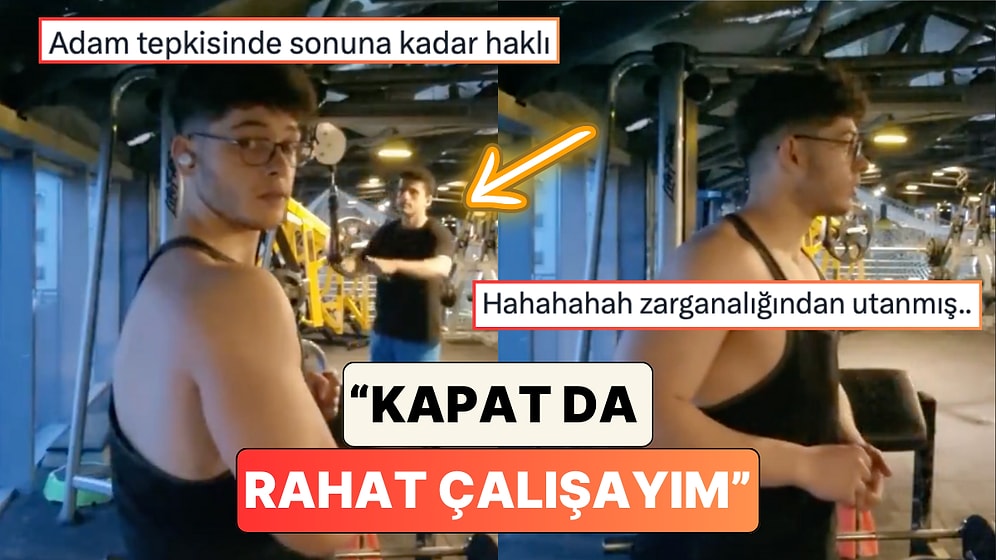 Spor Salonunda Video Çeken Bir Gence Salonda Çalışan Başka Birinden Tepki Geldi: "Kapat da Rahat Çalışayım"