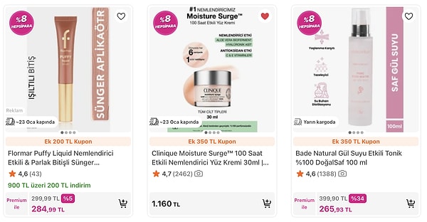 Kozmetik ve parfüm alışverişlerinizde sepetinizi hafifletecek kupon fırsatı.