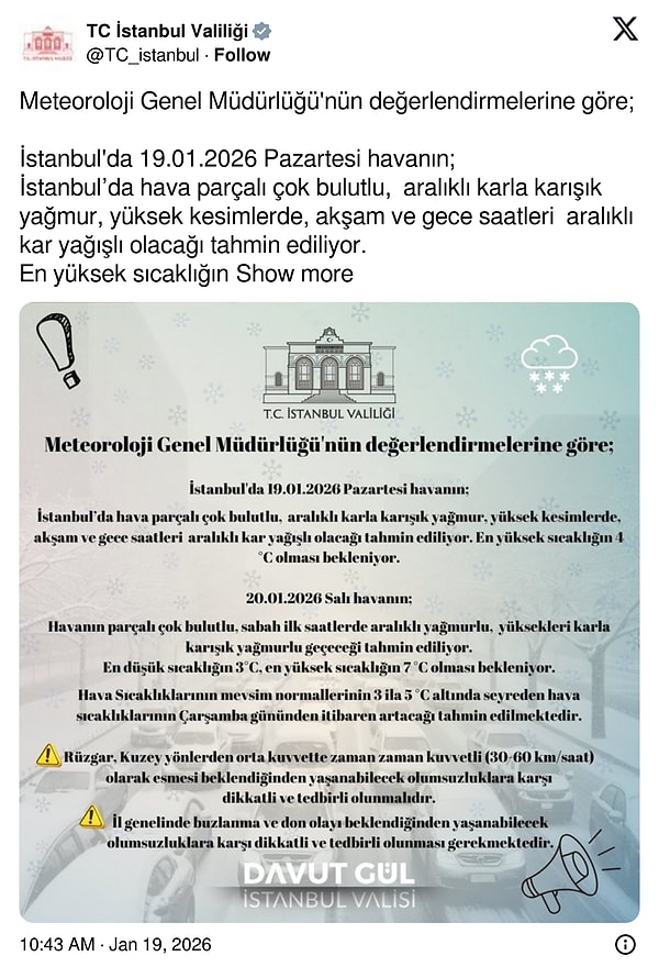 İstanbul kar yağışı ne zaman bitecek? Sıcaklık artacak mı?