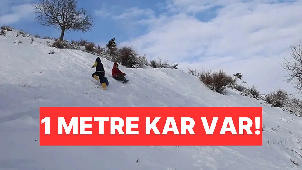 Yazın 50 Dereceyi Bulan İlçe Beyaza Büründü: 1 Metre Kar Var!