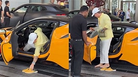 Leaving Shoes Outside: Youth’s Respect for His Luxury Car in Dubai Goes Viral