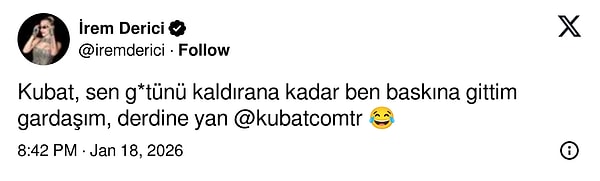 Kubat'a mesajını çoktan verdi 😅