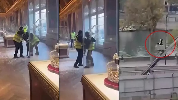 Louvre müzesi soygununun üzerinden üç ay geçmesinin ardından TF1 televizyonunda yayınlanan "Sept à Huit" adlı yapımda ilk kez müzeye ait güvenlik kamerası kayıtları yayınlandı.