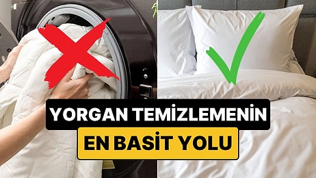 Çamaşır Makinesine Sığmayan Yorganları Temizlemenin Kolay Bir Yolu Varmış!