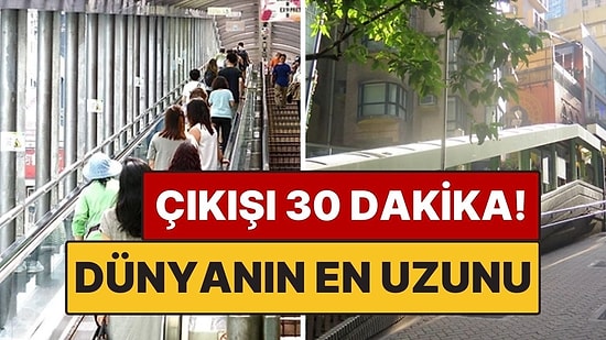 Dünyanın En Uzun Yürüyen Merdiven Yolculuğu: 30 Dakika Sürüyor, İniş Yok!